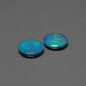  ct natürliche mehrfarbiger Opal-Dublette-Edelsteine, Oval Schliff, Lichtundurchlässig