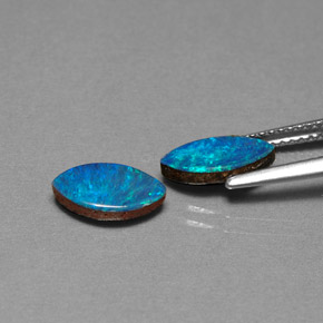  ct natürliche mehrfarbiger Opal-Dublette-Edelsteine, Marquise, Lichtundurchlässig