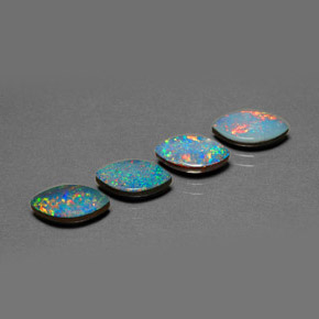  ct natürliche mehrfarbiger Opal-Dublette-Edelsteine, Marquise, Lichtundurchlässig