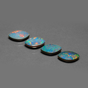  ct natürliche mehrfarbiger Opal-Dublette-Edelsteine, Marquise, Lichtundurchlässig