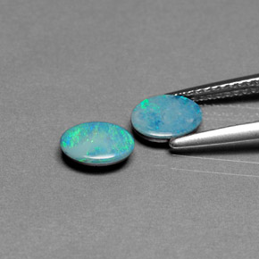  ct natürliche mehrfarbiger Opal-Dublette-Edelsteine, Oval Schliff, Lichtundurchlässig