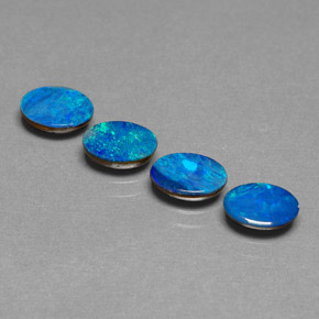  ct natürliche mehrfarbiger Opal-Dublette-Edelsteine, Oval Schliff, Lichtundurchlässig