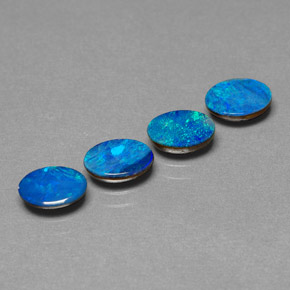  ct natürliche mehrfarbiger Opal-Dublette-Edelsteine, Oval Schliff, Lichtundurchlässig