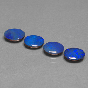  ct natürliche mehrfarbiger Opal-Dublette-Edelsteine, Oval Schliff, Lichtundurchlässig