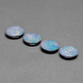  ct natürliche Mehrfarbig Opal-Wams-Edelsteine, Oval Schliff, Lichtundurchlässig