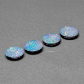  ct natürliche Mehrfarbig Opal-Wams-Edelsteine, Oval Schliff, Lichtundurchlässig