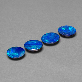  ct natürliche mehrfarbiger Opal-Dublette-Edelsteine, Oval Schliff, Lichtundurchlässig