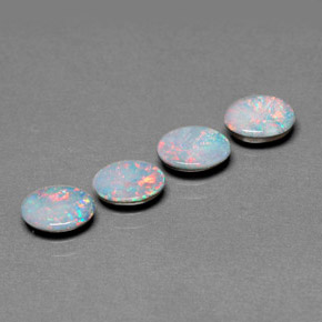  ct natürliche mehrfarbiger Opal-Dublette-Edelsteine, Oval Schliff, Lichtundurchlässig