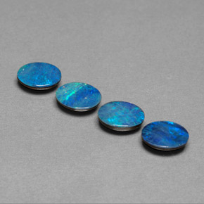  ct natürliche mehrfarbiger Opal-Dublette-Edelsteine, Oval Schliff, Lichtundurchlässig