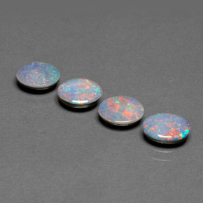 ct natürliche mehrfarbiger Opal-Dublette-Edelsteine, Oval Schliff, Lichtundurchlässig