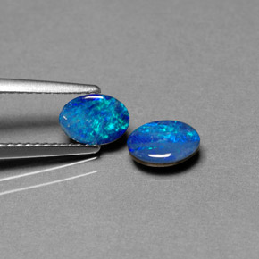  ct natürliche Mehrfarbig Opal-Wams-Edelsteine, Oval Schliff, Lichtundurchlässig