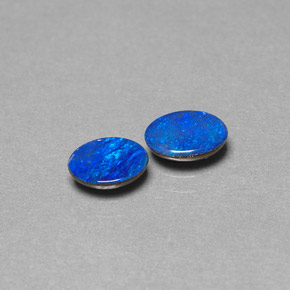  ct natürliche mehrfarbiger Opal-Dublette-Edelsteine, Oval Schliff, Lichtundurchlässig