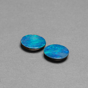  ct natürliche mehrfarbiger Opal-Dublette-Edelsteine, Oval Schliff, Lichtundurchlässig