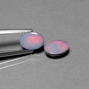  ct natürliche mehrfarbiger Opal-Dublette-Edelsteine, Oval Schliff, Lichtundurchlässig