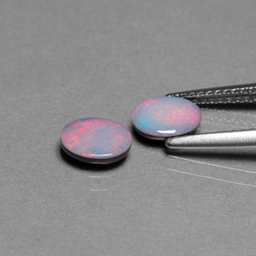  ct natürliche mehrfarbiger Opal-Dublette-Edelsteine, Oval Schliff, Lichtundurchlässig