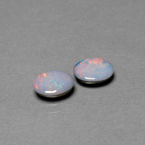  ct natürliche mehrfarbiger Opal-Dublette-Edelsteine, Oval Schliff, Lichtundurchlässig