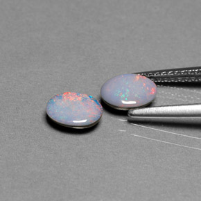  ct natürliche mehrfarbiger Opal-Dublette-Edelsteine, Oval Schliff, Lichtundurchlässig