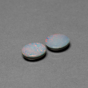  ct natürliche mehrfarbiger Opal-Dublette-Edelsteine, Oval Schliff, Lichtundurchlässig