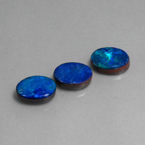  ct natürliche mehrfarbiger Opal-Dublette-Edelsteine, Oval Schliff, Lichtundurchlässig