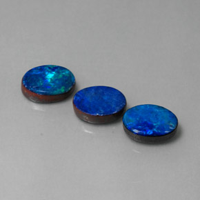  ct natürliche mehrfarbiger Opal-Dublette-Edelsteine, Oval Schliff, Lichtundurchlässig