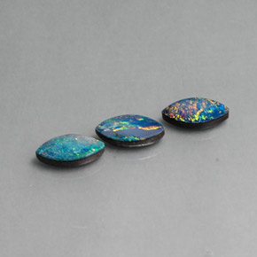  ct natürliche mehrfarbiger Opal-Dublette-Edelsteine, Marquise, Lichtundurchlässig