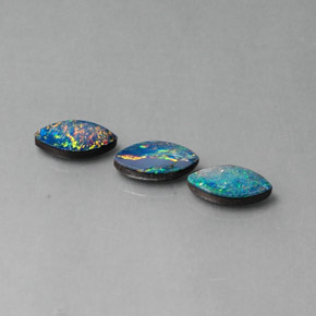  ct natürliche mehrfarbiger Opal-Dublette-Edelsteine, Marquise, Lichtundurchlässig