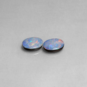  ct natürliche mehrfarbiger Opal-Dublette-Edelsteine, Oval Schliff, Lichtundurchlässig
