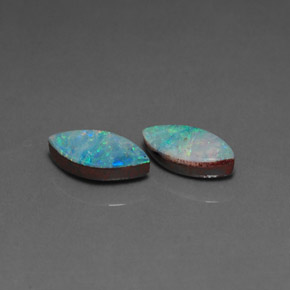  ct natürliche mehrfarbiger Opal-Dublette-Edelsteine, Marquise, Lichtundurchlässig
