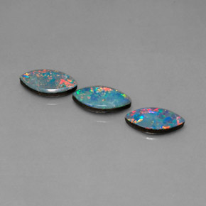 ct natürliche mehrfarbiger Opal-Dublette-Edelsteine, Marquise, Lichtundurchlässig
