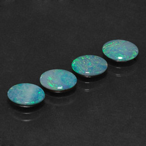  ct natürliche mehrfarbiger Opal-Dublette-Edelsteine, Oval Schliff, Lichtundurchlässig