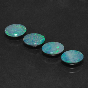  ct natürliche mehrfarbiger Opal-Dublette-Edelsteine, Oval Schliff, Lichtundurchlässig