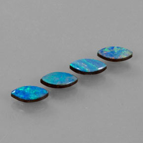  ct natürliche mehrfarbiger Opal-Dublette-Edelsteine, Marquise, Lichtundurchlässig