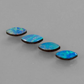 ct natürliche mehrfarbiger Opal-Dublette-Edelsteine, Marquise, Lichtundurchlässig