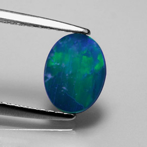 9,17 ctw natürlicher Mehrfarbig Opal-Wams, Oval Schliff, Lichtundurchlässig