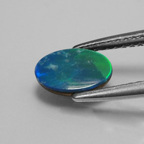 9,17 ctw natürlicher Mehrfarbig Opal-Wams, Oval Schliff, Lichtundurchlässig