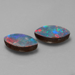  ct natürliche mehrfarbiger Opal-Dublette-Edelsteine, Marquise, Lichtundurchlässig