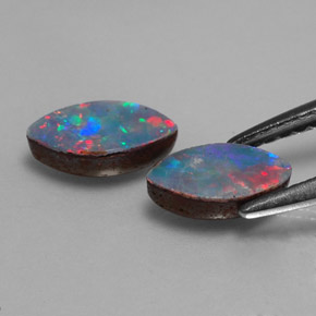  ct natürliche mehrfarbiger Opal-Dublette-Edelsteine, Marquise, Lichtundurchlässig