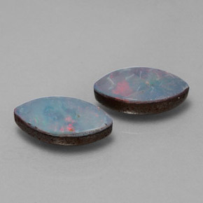  ct natürliche mehrfarbiger Opal-Dublette-Edelsteine, Marquise, Lichtundurchlässig