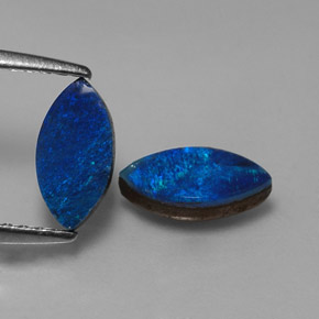  ct natürliche mehrfarbiger Opal-Dublette-Edelsteine, Marquise, Lichtundurchlässig