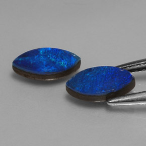  ct natürliche mehrfarbiger Opal-Dublette-Edelsteine, Marquise, Lichtundurchlässig