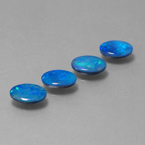 ct natürliche mehrfarbiger Opal-Dublette-Edelsteine, Oval Schliff, Lichtundurchlässig