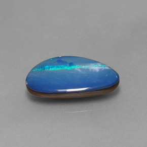 2,97 ctw natürlicher mehrfarbiger Opal-Dublette, Fantasieschliff, Lichtundurchlässig