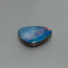 1,62 ctw natürlicher mehrfarbiger Opal-Dublette, Fantasieschliff, Lichtundurchlässig