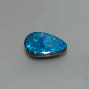 1,64 ctw natürlicher mehrfarbiger Opal-Dublette, Fantasieschliff, Lichtundurchlässig