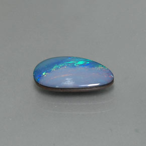 1,60 ctw natürlicher mehrfarbiger Opal-Dublette, Fantasieschliff, Lichtundurchlässig