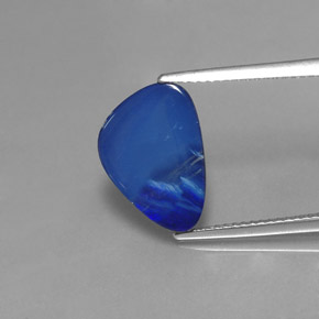 2,88 ctw natürlicher mehrfarbiger Opal-Dublette, Fantasieschliff, Lichtundurchlässig