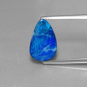 2,68 ctw natürlicher mehrfarbiger Opal-Dublette, Fantasieschliff, Lichtundurchlässig