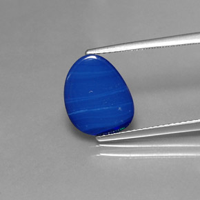 2,38 ctw natürlicher mehrfarbiger Opal-Dublette, Fantasieschliff, Lichtundurchlässig