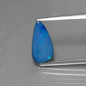 1,30 ctw natürlicher mehrfarbiger Opal-Dublette, Fantasieschliff, Lichtundurchlässig