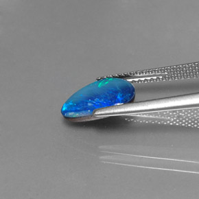 1,33 ctw natürlicher mehrfarbiger Opal-Dublette, Fantasieschliff, Lichtundurchlässig